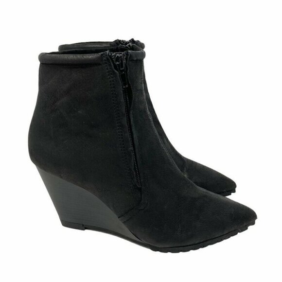 H by Halston Shoes - H By Halston Womens Hal Ankle Booties Black 8